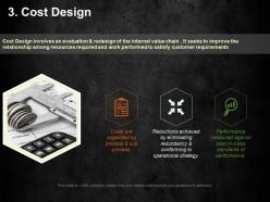 Cost design ppt summary graphics example