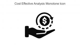 Cost Effective Analysis Monotone Icon In Powerpoint Pptx Png And Editable Eps Format