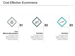 Cost effective ecommerce ppt powerpoint presentation file layout ideas cpb