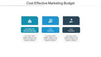 Cost effective marketing budget ppt powerpoint presentation inspiration themes cpb