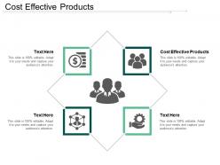 Cost effective products ppt powerpoint presentation gallery show cpb