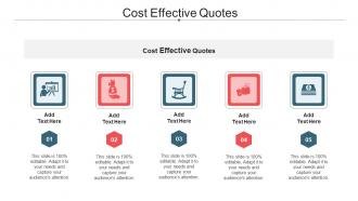 Cost Effective Quotes Ppt Powerpoint Presentation Gallery Portrait Cpb