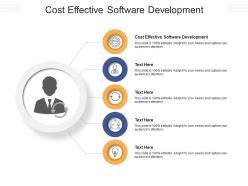 Cost effective software development ppt powerpoint presentation show graphics download cpb
