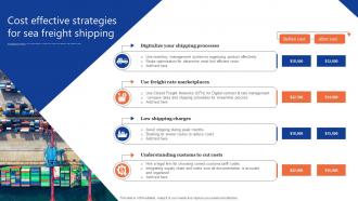 Cost Effective Strategies For Sea Freight Shipping
