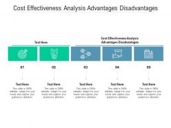 Cost effectiveness analysis advantages disadvantages ppt powerpoint presentation professional model cpb