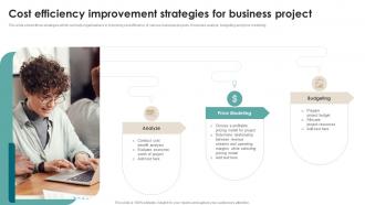 Cost Efficiency Improvement Strategies For Business Project