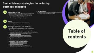 Cost Efficiency Strategies For Reducing Business Expenses Powerpoint Presentation Slides Aesthatic Colorful
