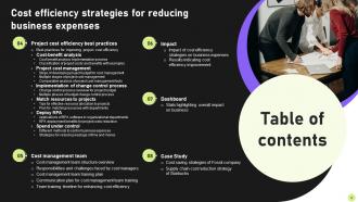 Cost Efficiency Strategies For Reducing Business Expenses Powerpoint Presentation Slides Engaging Colorful