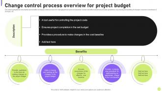 Cost Efficiency Strategies For Reducing Change Control Process Overview For Project Budget