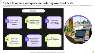 Cost Efficiency Strategies For Reducing Switch To Remote Workplace For Reducing Overhead Costs