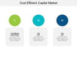 Cost efficient capital market ppt powerpoint presentation styles background cpb