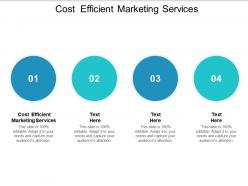 Cost efficient marketing services ppt powerpoint presentation show outfit cpb