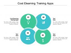 Cost elearning training apps ppt powerpoint presentation infographic template background image cpb
