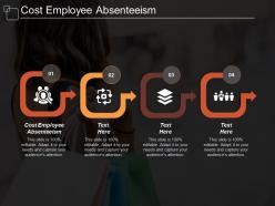 Cost employee absenteeism ppt powerpoint presentation file clipart images cpb