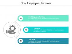 Cost employee turnover ppt powerpoint presentation infographic cpb