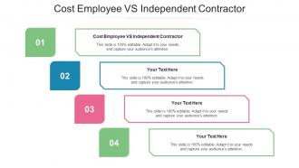 Cost Employee Vs Independent Contractor Ppt Powerpoint Presentation Pictures Cpb