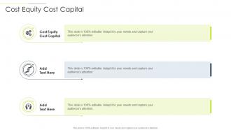 Cost Equity Cost Capital In Powerpoint And Google Slides Cpb