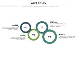 Cost equity ppt powerpoint presentation slides background image cpb