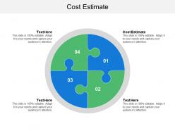 Cost estimate ppt powerpoint presentation file outline cpb