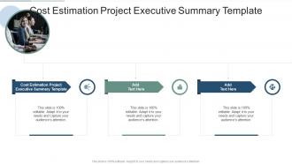 Cost Estimation Project Executive Summary Template In Powerpoint And Google Slides Cpb