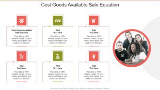 Cost Goods Available Sale Equation In Powerpoint And Google Slides Cpb