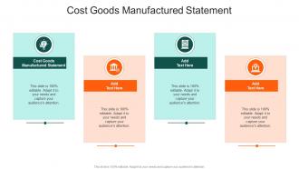 Cost Goods Manufactured Statement In Powerpoint And Google Slides Cpb