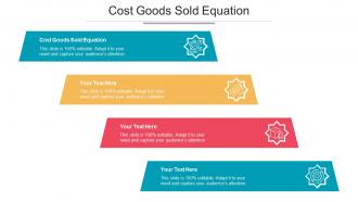 Cost Goods Sold Equation Ppt Powerpoint Presentation Icon Templates Cpb
