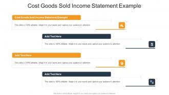 Cost Goods Sold Income Statement Example In Powerpoint And Google Slides Cpb