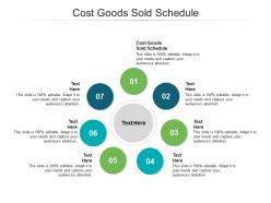 Cost goods sold schedule ppt powerpoint presentation model inspiration cpb