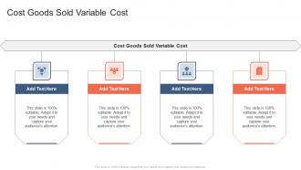 Cost Goods Sold Variable Cost In Powerpoint And Google Slides Cpb