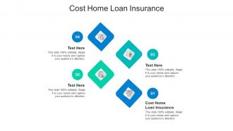 Cost home loan insurance ppt powerpoint presentation pictures brochure cpb