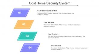 Cost Home Security System Ppt Powerpoint Presentation Styles Guide Cpb