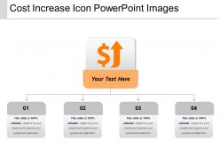 Cost increase icon powerpoint images