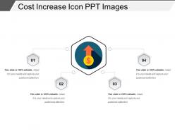 Cost increase icon ppt images