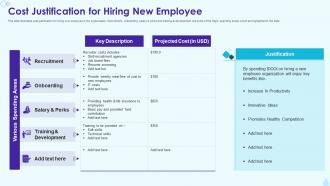 Cost Justification For Hiring New Employee