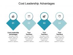 Cost leadership advantages ppt powerpoint presentation file graphics design cpb