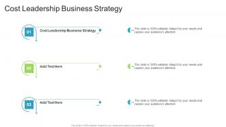 Cost Leadership Business Strategy In Powerpoint And Google Slides Cpb