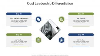 Cost Leadership Differentiation In Powerpoint And Google Slides Cpb