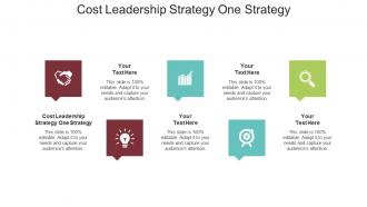 Cost leadership strategy one strategy ppt powerpoint presentation inspiration graphics pictures cpb