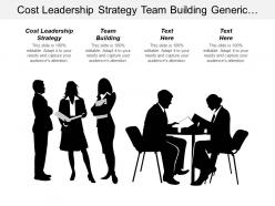 Cost leadership strategy team building generic competitive strategies cpb