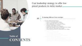 Cost Leadership Strategy To Offer Low Priced Products In Niche Market Powerpoint Presentation Slides Strategy CD V