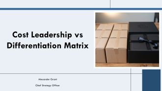 Cost Leadership Vs Differentiation Matrix PPT Summary VA