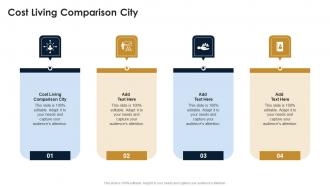 Cost Living Comparison City In Powerpoint And Google Slides Cpb