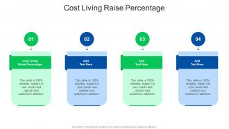 Cost Living Raise Percentage In Powerpoint And Google Slides Cpb