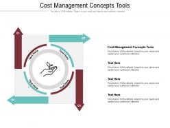 Cost management concepts tools ppt powerpoint presentation inspiration structure cpb