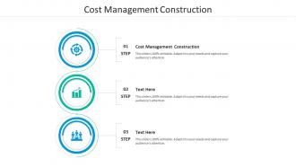 Cost management construction ppt powerpoint presentation ideas skills cpb