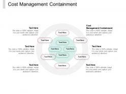 Cost management containment ppt powerpoint presentation slides background cpb