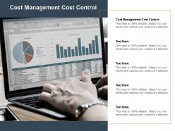 Cost management cost control ppt powerpoint presentation icon designs cpb