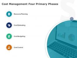 Cost Management Four Primary Phases Planning Ppt Powerpoint Presentation Pictures Example