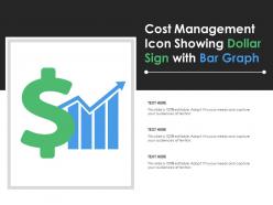 Cost management icon showing dollar sign with bar graph